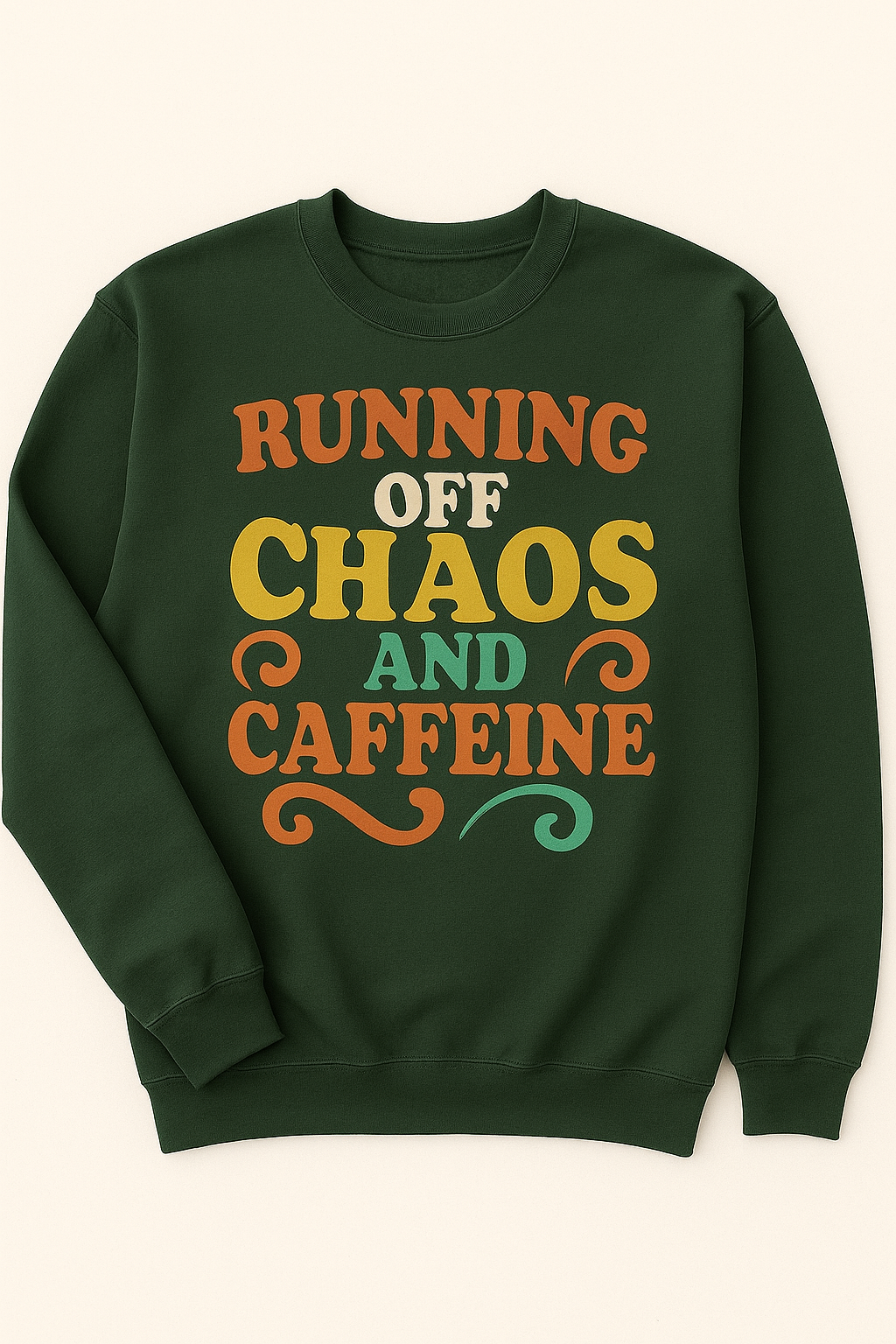 Running Off Chaos and Caffeine Tee