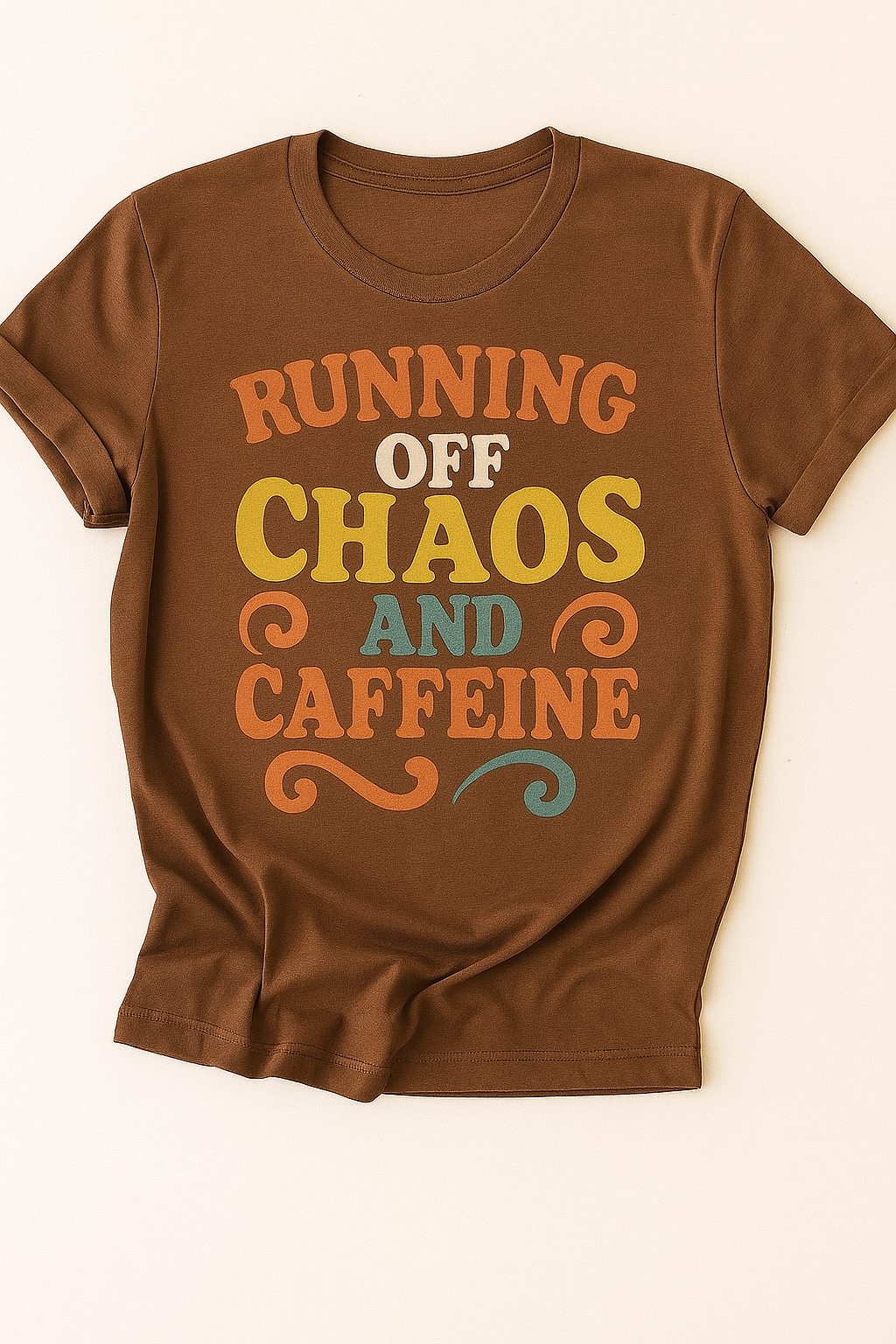 Running Off Chaos and Caffeine Tee