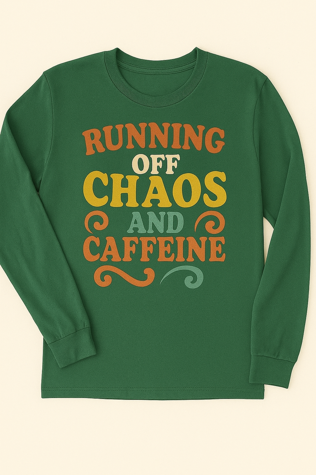Running Off Chaos and Caffeine Tee
