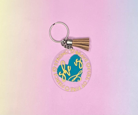 “She Is…” Keychain